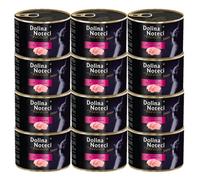Agitrade Dolina Noteci Premium Turkey Wet Food for Kittens Complete Junior Recipe 12 x 185g Cans