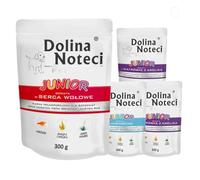 Dolina Noteci Premium Give Your Puppy the Best Start with Junior Wet Dog Food Loaded with Nutrients, Essential Proteins & Pure Natural Goodness! (Mix, 4x300g)