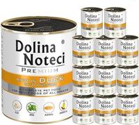 Dolina Noteci Premium - Gluten-Free Wet Dog Food 800g - High Meat Content - Natural Meal for Adult Dogs - No Artificial Additives - Omega 3 & 6 (Duck With Pumpkin, 12x800g)