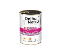 Dolina Noteci Premium JUNIOR Wet Dog Food/Non-Allergic Full of Nutrition Mineral Vitamin (400 g (Pack of 12), Turkey Hearts)
