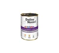 Dolina Noteci Premium JUNIOR Wet Dog Food/Non-Allergic Full of Nutrition Mineral Vitamin (400 g (Pack of 6), Rabbit Liver)