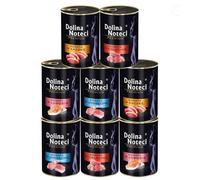 Dolina Noteci Premium Moist & Juicy Wholesome Grain-Free Cat Food - Natural Meat Recipes Enriched with Vitamins & Minerals for Happy, Healthy Cats! (Mix, 8x400g)