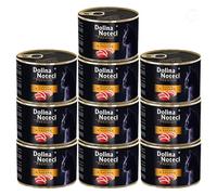 Dolina Noteci Premium Moist & Juicy Wholesome Grain-Free Cat Food - Natural Meat Recipes Enriched with Vitamins & Minerals for Happy, Healthy Cats! (Duck, 10x185g)