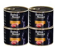 Dolina Noteci Premium Moist & Juicy Wholesome Grain-Free Cat Food - Natural Meat Recipes Enriched with Vitamins & Minerals for Happy, Healthy Cats! (Duck, 4x185g)