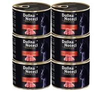 Dolina Noteci Premium Moist & Juicy Wholesome Grain-Free Cat Food - Natural Meat Recipes Enriched with Vitamins & Minerals for Happy, Healthy Cats! (Veal, 6x185g)