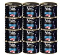 Dolina Noteci Premium Moist & Juicy Wholesome Grain-Free Cat Food - Natural Meat Recipes Enriched with Vitamins & Minerals for Happy, Healthy Cats! (Lamb, 12x185g)