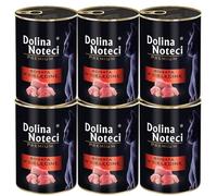 Dolina Noteci Premium Moist & Juicy Wholesome Grain-Free Cat Food - Natural Meat Recipes Enriched with Vitamins & Minerals for Happy, Healthy Cats! (Veal, 6x400g)