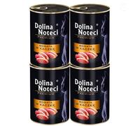 Dolina Noteci Premium Moist & Juicy Wholesome Grain-Free Cat Food - Natural Meat Recipes Enriched with Vitamins & Minerals for Happy, Healthy Cats! (Duck, 4x400g)