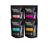 Dolina Noteci Premium Moist & Juicy Wholesome Grain-Free Cat Food - Natural Meat Recipes Enriched with Vitamins & Minerals for Happy, Healthy Cats! (Mix, 4x85g)