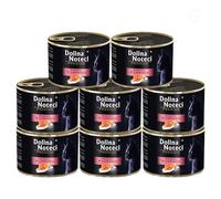 Dolina Noteci Premium Moist & Juicy Wholesome Grain-Free Cat Food - Natural Meat Recipes Enriched with Vitamins & Minerals for Happy, Healthy Cats! (Salmon, 8x185g)