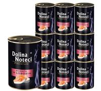 Dolina Noteci Premium Moist & Juicy Wholesome Grain-Free Cat Food - Natural Meat Recipes Enriched with Vitamins & Minerals for Happy, Healthy Cats! (Salmon, 10x400g)