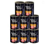 Dolina Noteci Premium Moist & Juicy Wholesome Grain-Free Cat Food - Natural Meat Recipes Enriched with Vitamins & Minerals for Happy, Healthy Cats! (Duck, 8x400g)