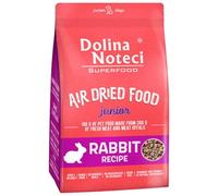 Dolina Noteci Premium Nutrient-Rich, Grain-Free Air Dried Dog Food with 80% Fresh Meat & Superfoods for Optimal Health - Perfect for Junior Dogs of All Breeds! (Rabbit, 1kg)