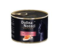 Dolina Noteci Premium Nutritious Wet Cat Food With Salmon For All Breeds, High Meat Content, Grain-Free Recipe, 185G Can X1