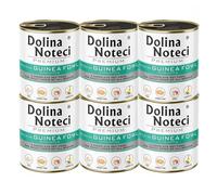 Dolina Noteci Premium Nutritious Wet Dog Food, Healthy Essential Nutrients & Unsaturated Fatty Acids, Gluten-Free, No Artificial Flavours - For Your Pup’s Happiness! (Guinea Fowl With Apple, 6x800g)