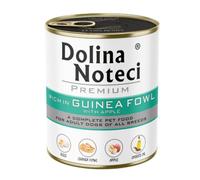 Dolina Noteci Premium Nutritious Wet Dog Food, Healthy Essential Nutrients & Unsaturated Fatty Acids, Gluten-Free, No Artificial Flavours - For Your Pup’s Happiness! (Guinea Fowl With Apple, 800g)