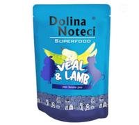 Dolina Noteci Premium SUPERFOOD Grain-Free Wet Dog Food for All Breeds - Natural Recipes, Tailored Nutrition, Unique Meats & Functional Supplements, No Additives (Veal & Lamb, 300g)
