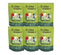Dolina Noteci Premium SUPERFOOD Grain-Free Wet Dog Food for All Breeds - Natural Recipes, Tailored Nutrition, Unique Meats & Functional Supplements, No Additives (Deer & Duck, 6x300g)