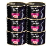 Dolina Noteci Premium Turkey Junior Wet Cat Food For Kittens 185G - Balanced Nutritious Meal For Healthy Growth And Vitality X6