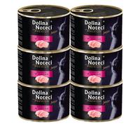Dolina Noteci Premium Turkey Junior Wet Cat Food For Kittens, Nutritious Grain-Free Recipe, Healthy Growth Formula, 185G X6