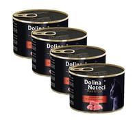 Dolina Noteci Premium - Wet Cat Food 185g Tins - High Meat Complete Nutrition with Taurine, Vitamins & Minerals, Digestive Support, Skin & Coat Care