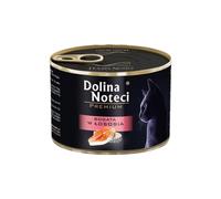 Dolina Noteci Premium - Wet Cat Food 185g Tins - High Meat Complete Nutrition with Taurine, Vitamins & Minerals, Digestive Support, Skin & Coat Care (Salmon, 6 x 185g)