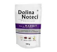 Dolina Noteci PREMIUM Wet Dog Food Variety Pack, Complete & Balanced Gluten-Free Meat-Rich Recipes, Omega-3 EPA & DHA, Digestive, Skin & Coat Support, No Artificial Colours Rabbit&Cranberry, 500g