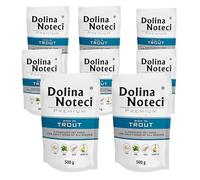 Dolina Noteci PREMIUM Wet Dog Food Variety Pack, Complete & Balanced Gluten-Free Meat-Rich Recipes, Omega-3 EPA & DHA, Digestive, Skin & Coat Support, No Artificial Colours Trout, 8x500g