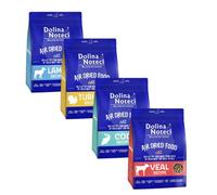 Dolina Noteci Superfood Mixed Selection Air Dried Grain Free Complete Cat Food Veal, Turkey, Cod Or Lamb High Quality Dish 1Kg X4