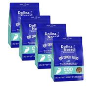 Dolina Noteci Superfood Premium With Cod Air Dried Grain Free Complete Dry Food For Adult Cats Rich In Nutrients 1Kg Bag X4