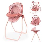 Doll accessories 4-in-1 set Doll high chair, carrier, bed