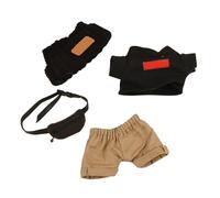 Doll Accessories, 43 cm Pendant for Rag Dolls of the First Second Generation, Winter Clothing, Hats Bags, Rag Dolls, Dress Dolls, Doll Accessory Set (Black, 17 cm)