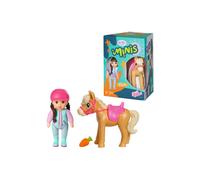 Doll - BABY born - Mini Sister Kim - 7 cm - Movable head and limbs - Horse and accessories included