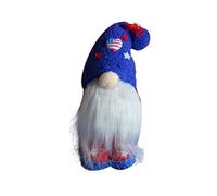 Doll Bed 43 cm Doll Independence Day Hat, Faceless Old Man, Doll, Standing Posture, Beard, Old Man, Doll Bed 43 cm Doll (B, One Size)