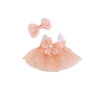 Doll Bed Baby 2-Piece Set with Strap Skirt Bow Specially Designed for Dolls Unlimited Inspiration for Matching Accessories (C, One Size)