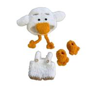 Doll Bed Double Bunk Bed 17 cm Macaron Doll Charms Fashion Outfit Accessories Set Doll Clothes Decorations Kit for Display and Soft Fabric Cute Party Style Ornaments (Doll Not Included) (White, 5 cm)