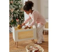 Doll Bed in FSC®100% Wood & Wicker, ADÈLE white