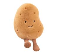 Doll Bed Wooden Bread Toy Snack Cushion Soft Small Potato Doll/Croissant Toy Sweet Food Plush Toy Stuffed Toy Decorative Cushion for Fans Birthday Christmas Doll Bedding (A, B)