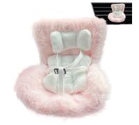 Doll Carseat - Car Seat for 17cm Dolls | Soft Cute Accessories Decoration Toys Ornament for Women Kids Girls Desktop Display