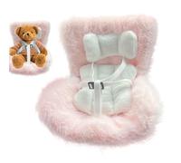Doll Carseat, Car Seat for 17cm Dolls, Soft Cute Accessories Decoration Toys Ornament for Women Kids Girls Desktop Display