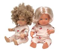 Doll Clothes 34-38 cm, Blouse and Cotton Trousers, 100% Cotton, Peach, Cherry, Handmade, Gift for a Child