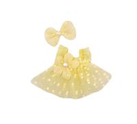 Doll Clothes 43 cm Boy Two Piece Set with Strap Skirt Bow Specially Designed for Dolls You Unlimited Inspiration for Matching Miniature Dollhouse Accessories (A, One Size)
