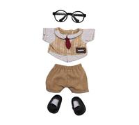 Doll Clothes for Bartholomew Bear Clothes,Clothes for Stuffed Animals,10-12 inch Doll can be Worn,Clothes Without Doll.(4pc Includes 2 Doll Suspender Pants,2 Doll Sweater) AhP422 (B, 10cm)