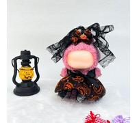 Doll Clothes for Labubu Dolls, Halloween Outfits Doll Accessories Set for Labubu Plush Clothing Skirt and Headband Set, Cute Plush Clothes Accessories Suit Fans Birthday Gifts((No Dolls)