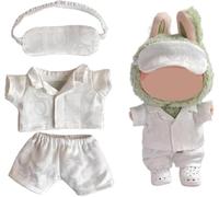 Doll Clothes for Labubu, Pajama Clothes Set for 17cm Lububu, Outfit Accessories (NO Doll)