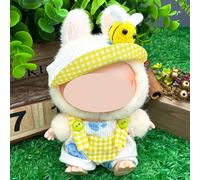 Doll Clothes for labubu Protective Clear Case Accessories - Labubu Pop Mart Blind Box Original - Lalabubu La Boo-Boo Protective Case La Bubu Labubus ( No Doll (Little Bee)