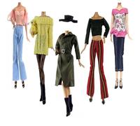 Doll Clothes, Lance Home 5 Sets Fashion Outfits Autumn Dresses Spring clothes Sweater Pants Shoes Socks Bag For 29cm Dolls Accessories Baby Gifts (C)