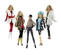 Lance Home Doll Clothes, 5 Sets Fashion Outfits Autumn Plush Dresses Fall Winter clothes Pants Shoes Bag Hat For 29cm Doll Accessories Baby