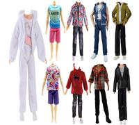Doll Clothes, Lance Home 5sets Fashion Boy Shirts, Pants and Trousers Clothes Outfit for 12 Inches Dolls Tops for 32cm Boyfriend Dolls Baby, Random Styles