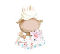 Doll Clothing Set Strappy Dress And Woven Straw Hat For Anime Figure 17Cm Standing Dressingup Outfit Doll Dress